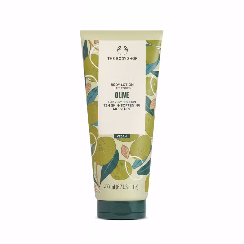 The Body Shop Olive Body Lotion 200ml 72H Skin Softening Moisture Vegan