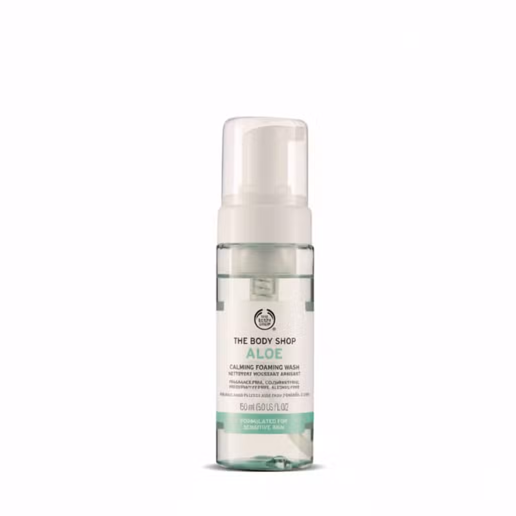 The Body Shop Aloe Calming Foaming Wash 150ml Sensitive Skin