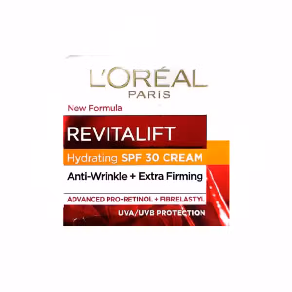 L'Oreal Paris Revitalift Hydrating SPF 30 Cream Anti-Wrinkle Extra Firming UVA UVB Protection