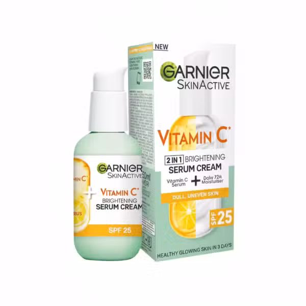 Garnier SkinActive Vitamin C 2in1 Brightening Serum Cream SPF 25 50ml