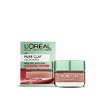 Loreal Paris Pure Clay Glow Mask 50ml Brightens Exfoliates