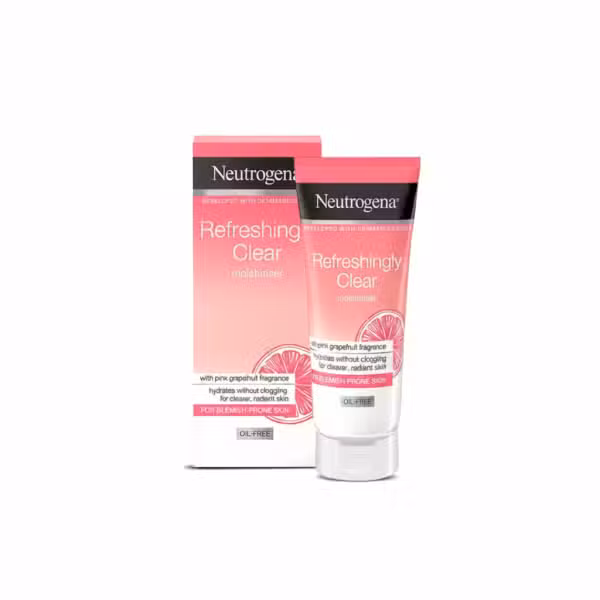 Neutrogena Refreshingly Clear Moisturiser Pink Grapefruit Fragrance Oil Free 50ml