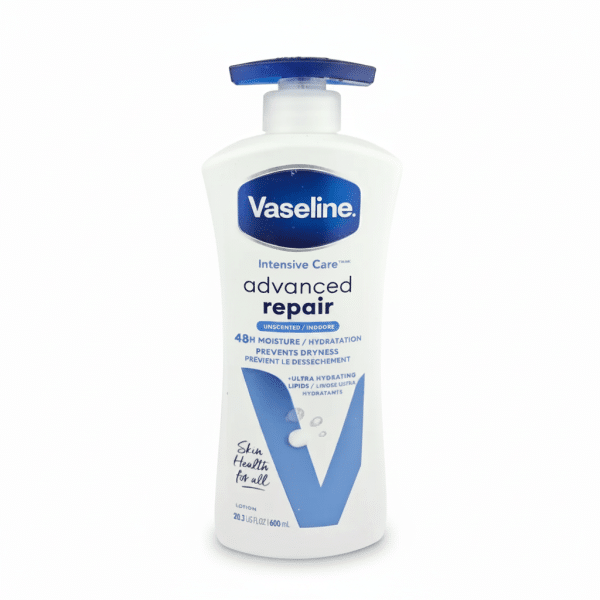Vaseline Intensive Care Advanced Repair Unscented Lotion 600ml 48H Moisture