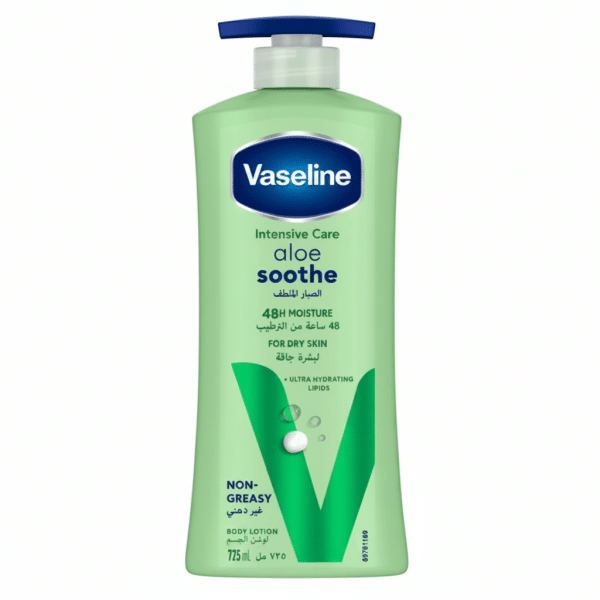 Vaseline Intensive Care Aloe Soothe Body Lotion 725ml Non Greasy Ultra Hydrating Lipids