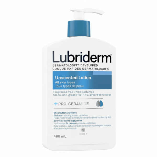 Lubriderm Unscented Lotion All Skin Types 480ml Shea Butter Glycerin