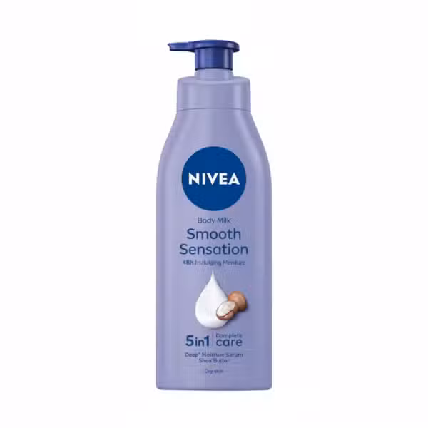 Nivea Body Milk Smooth Sensation 625ml 48h Indulging Moisture Dry Skin