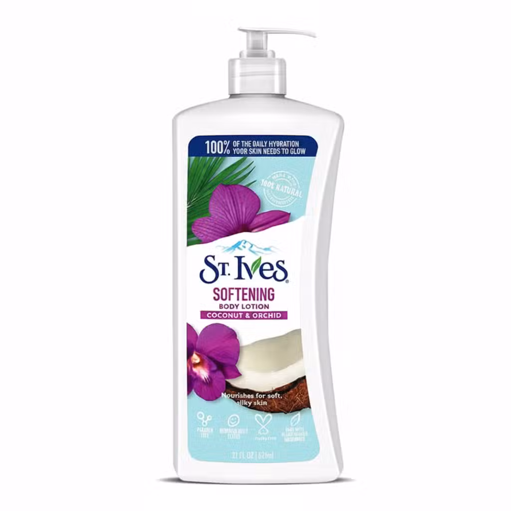 St Ives Softening Coconut & Orchid Body Lotion 621ml 100% Natural