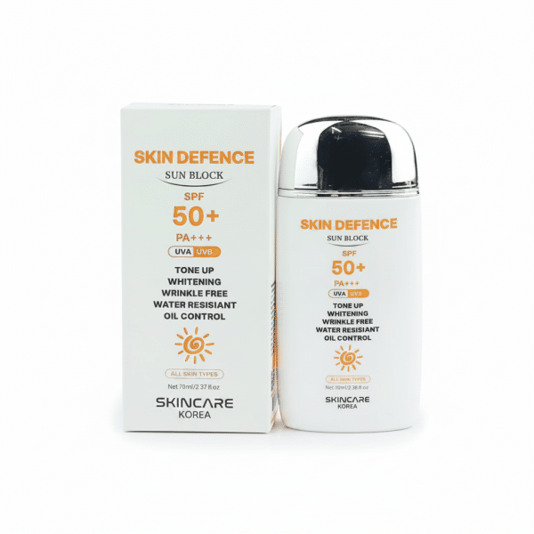Skincare Korea Skin Defence Sun Block SPF 50+ PA+++ Tone Up Whitening Wrinkle Free Water Resistant Oil Control 70ml