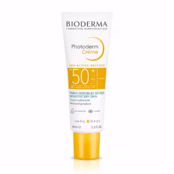 Bioderma Photoderm Creme SPF 50+ Sun Active Defense Moisturising Texture Sensitive Dry Skin 40ml