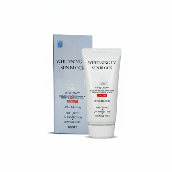 Jigott Whitening UV Sun Block SPF50+ PA+++ UVA+UVB Whitening UV Protection Wrinkle Free 70ml