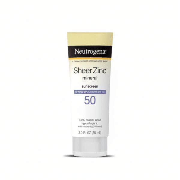 Neutrogena Sheer Zinc Mineral Sunscreen SPF 50 88ml Water Resistant Hypoallergenic