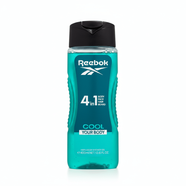 Reebok 4in1 Cool Your Body Hair & Body Shower Gel 400ml