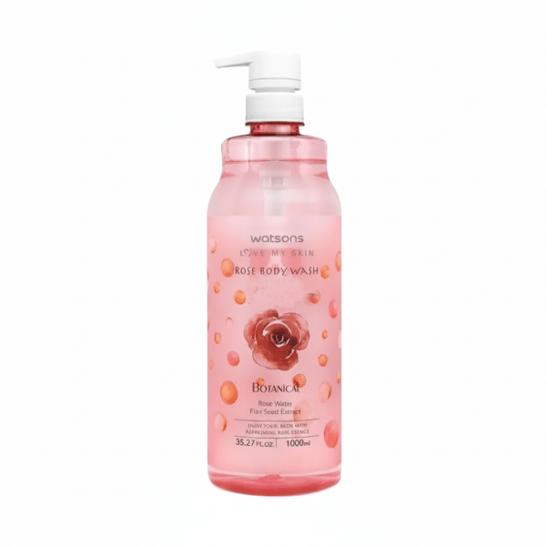 Watsons Botanical Rose Water Flax Seed Extract Rose Body Wash 1000ml