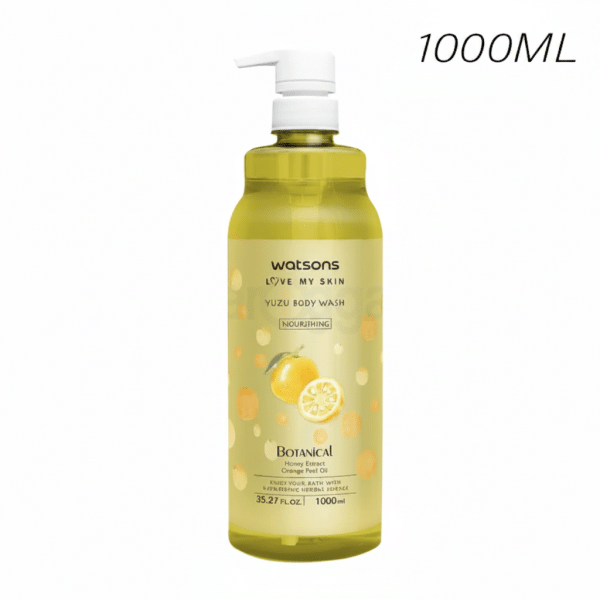Watsons Yuzu Body Wash Nourishing Honey Extract Orange Peel Oil 1000ml