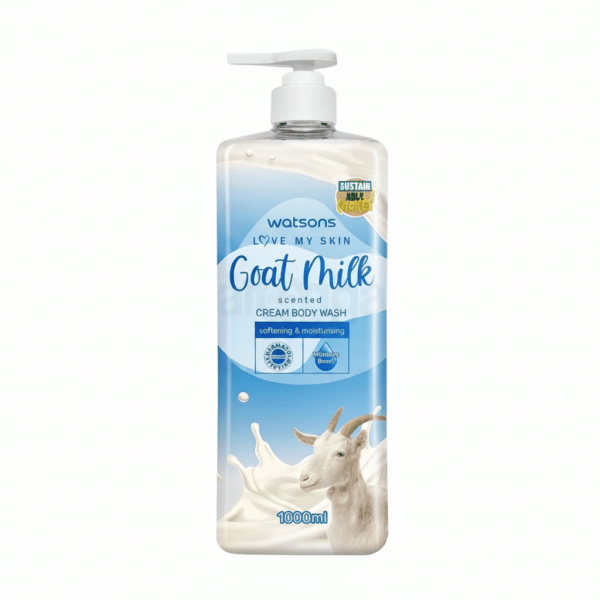 Watsons Goat Milk Scented Cream Body Wash 1000ml Softening Moisturising