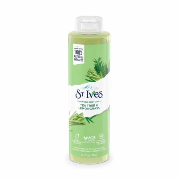 St Ives Tea Tree Lemongrass Purifying Body Wash 650ml 100% Natural Extracts