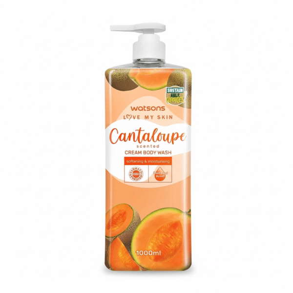 Watsons Cantaloupe Scented Cream Body Wash 1000ml Softening Moisturising
