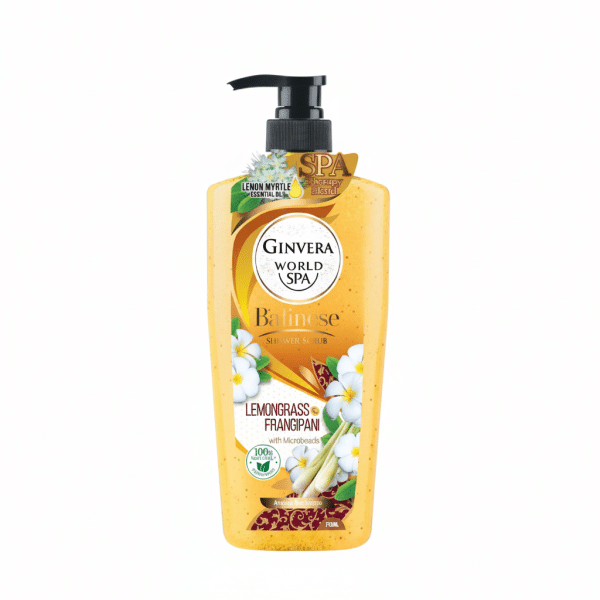 Ginvera World Spa Balinese Lemongrass Frangipani Shower Scrub 750ml