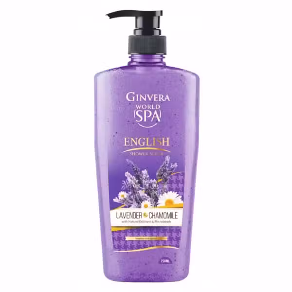 Ginvera World Spa English Lavender Chamomile Shower Scrub 750ml