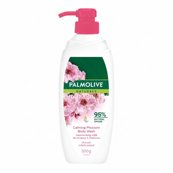 Palmolive Naturals Calming Pleasure Body Wash 500g Moisturising Milk No Parabens Phthalates