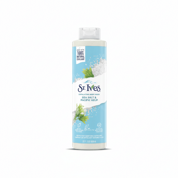 St Ives Sea Salt Pacific Kelp Exfoliating Body Wash 650ml Natural Exfoliant