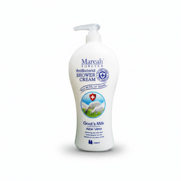 Mareah Forever Anti Bacterial Shower Cream Goat's Milk Aloe Vera 1000ml