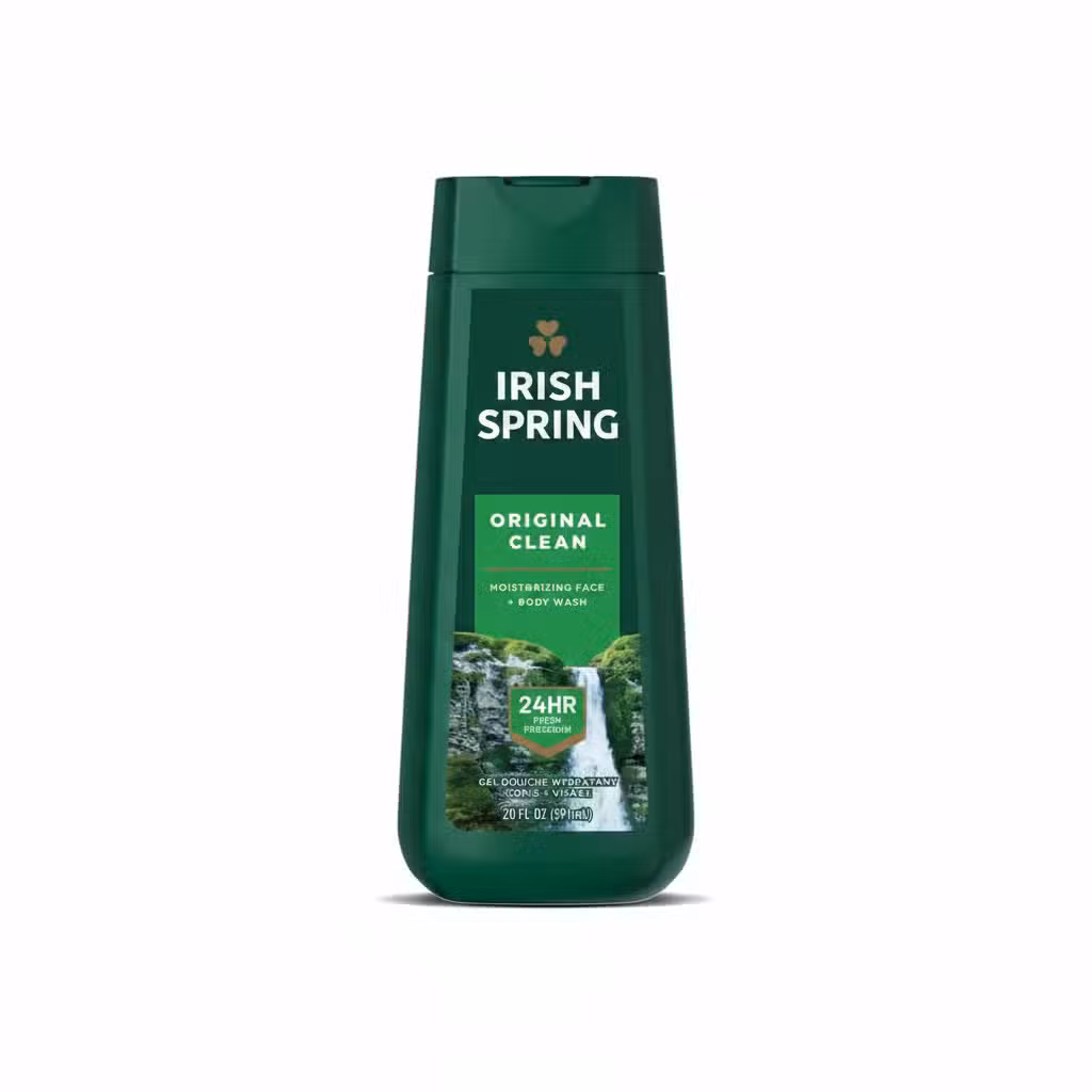 Irish Spring Original Clean Moisturizing Face Body Wash 24HR Fresh Protection 591ml