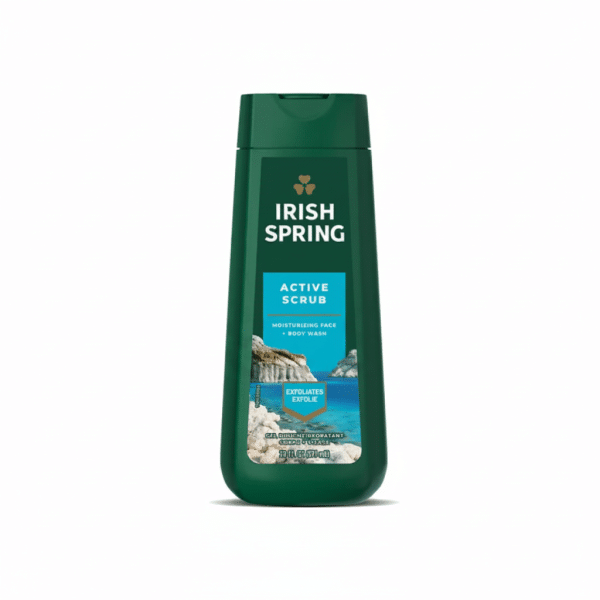 Irish Spring Active Scrub Moisturizing Face Body Wash 591ml