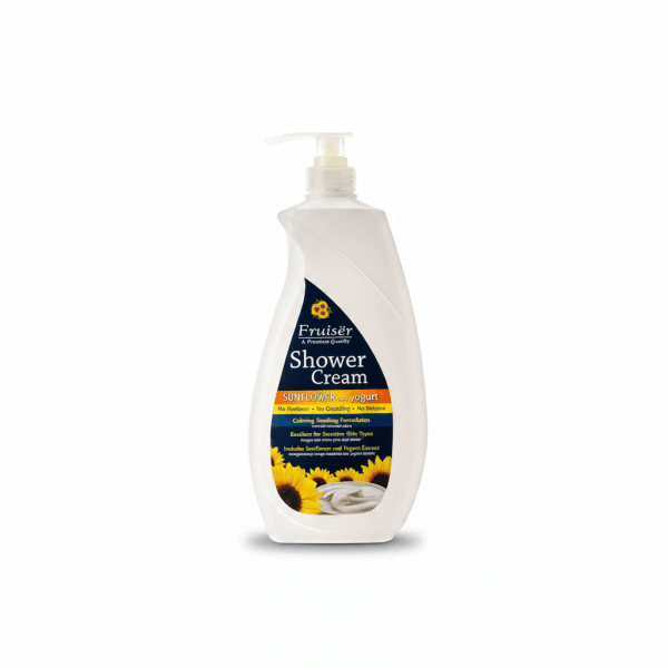 Fruiser Shower Cream Sunflower Yogurt Calming Soothing Formulation 1000ml