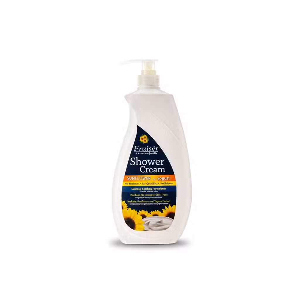 Fruiser Shower Cream Sunflower Yogurt Calming Soothing Formulation 1000ml