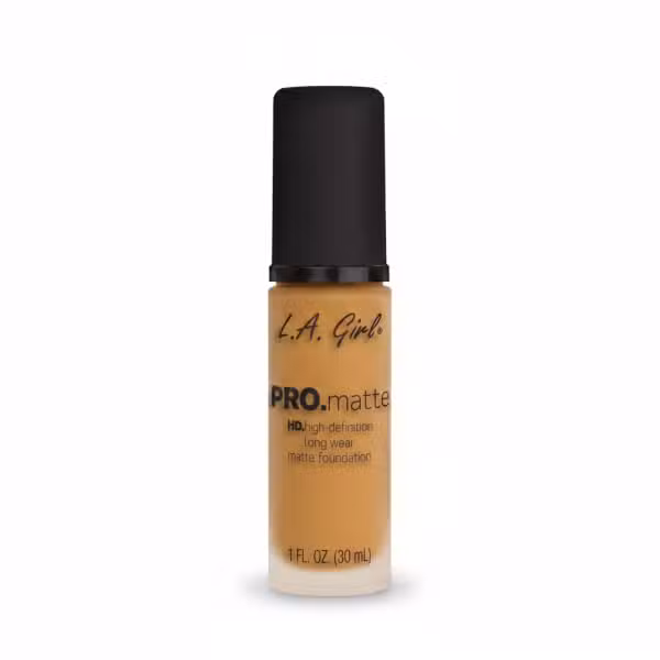 L.A. Girl PRO.matte Soft Honey HD long wear matte foundation 30ml