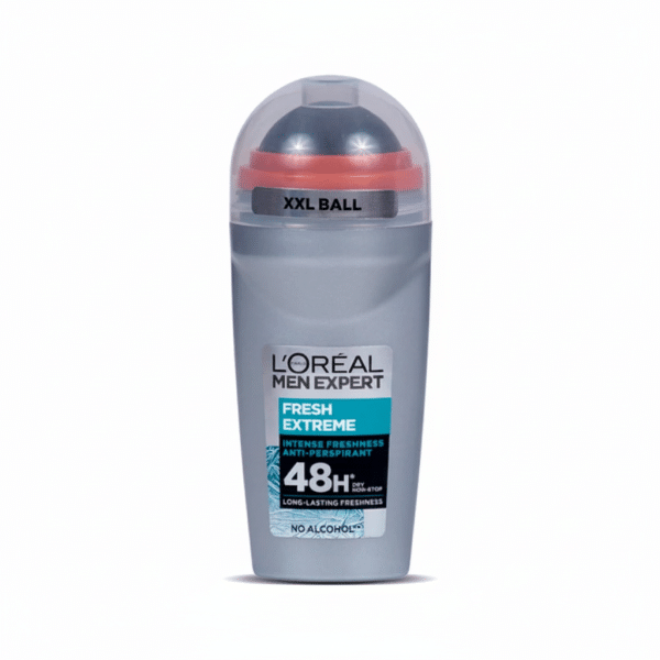 Loreal Men Expert Fresh Extreme Roll-On 50ml Intense Freshness Anti-Perspirant 48H Long-Lasting Freshness No Alcohol XXL Ball