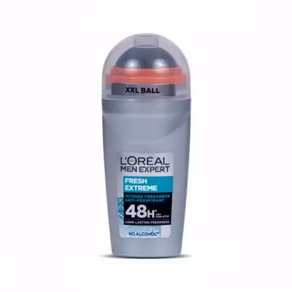 Loreal Men Expert Fresh Extreme Roll-On 50ml Intense Freshness Anti-Perspirant 48H Long-Lasting Freshness No Alcohol XXL Ball