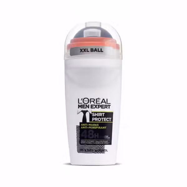 Loreal Men Expert Shirt Protect Anti Marks Anti Perspirant Roll On 50ml XXL Ball