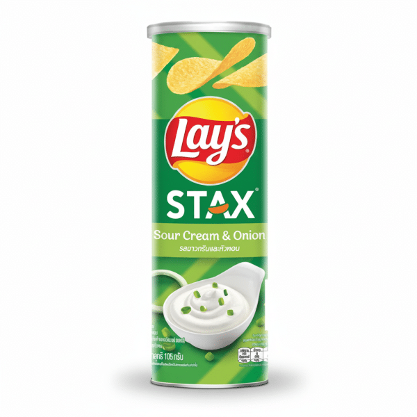 Lay's Stax Sour Cream & Onion Chips 105g