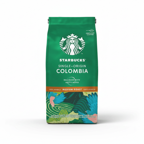 Starbucks Colombia Single Origin Medium Roast Ground Coffee 200g Nutty Notes