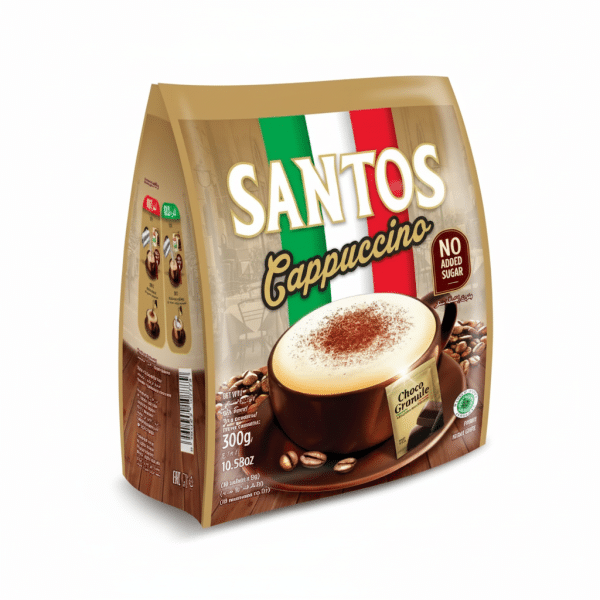 Santos Cappuccino No Added Sugar 300gm Instant Coffee
