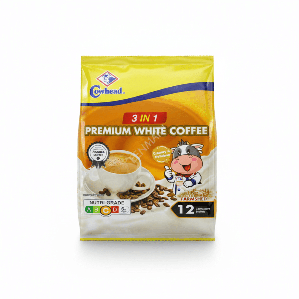 Cowhead 3in1 Premium White Coffee 432gm Arabica Coffee Creamy Delicious Nutri-Grade