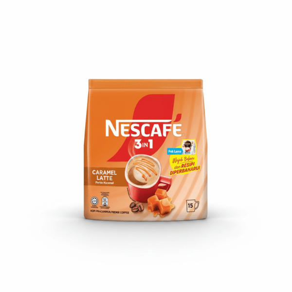 Nescafe 3in1 Caramel Latte Premix Coffee 345gm