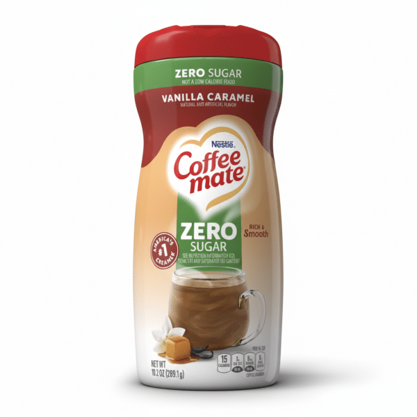 Nestle Coffee mate Vanilla Caramel Zero Sugar Coffee Creamer 10.2 oz