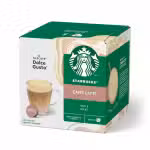 Starbucks Caffe Latte Rich Milky 100% Arabica Coffee Dolce Gusto 12 Servings