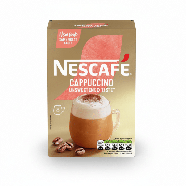 Nescafe Cappuccino Unsweetened Taste 8 Sachets Instant Coffee