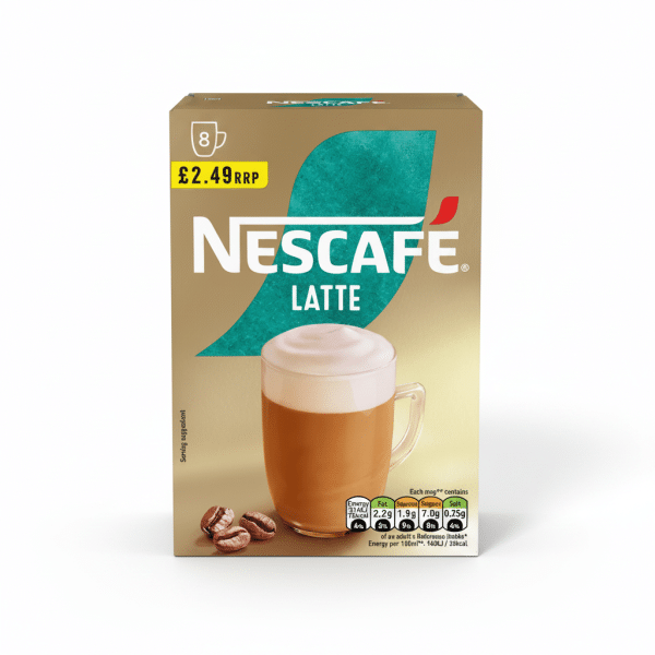 Nescafe Latte Coffee 8 Sachets 144gm