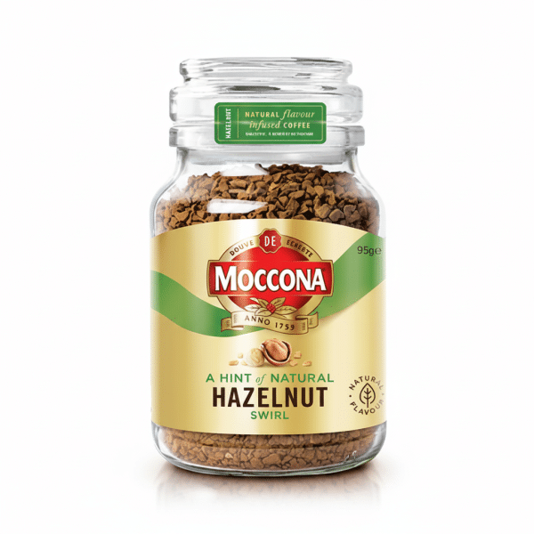 Moccona Hazelnut Swirl Coffee Natural Flavour Infused Coffee 95ge