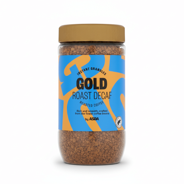 ASDA Gold Roast Decaf Roasted Coffee Instant Granules 200gm