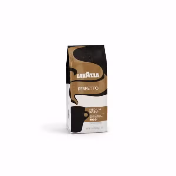 Lavazza Perfetto Medium Roast Ground Coffee 340gm Velvety with Caramel Notes