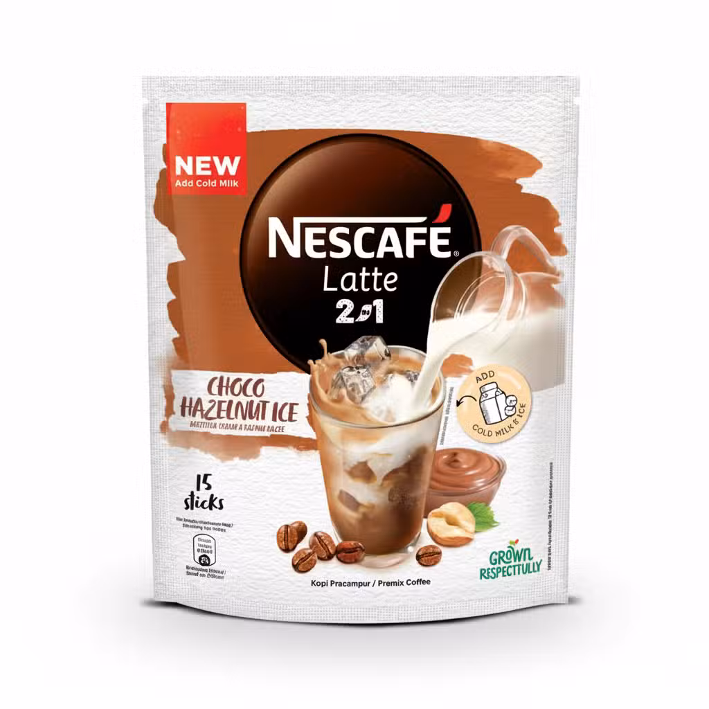 Nescafe Latte 2in1 Choco Hazelnut Ice Coffee 15 sticks