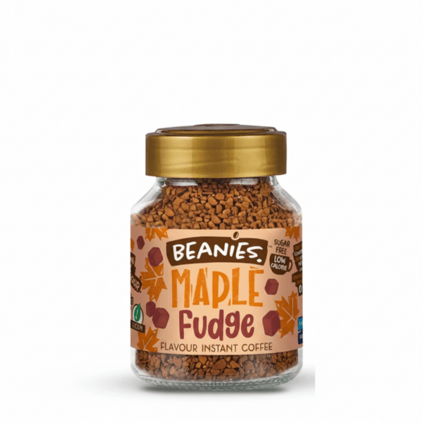 Beanies Maple Fudge Flavor Instant Coffee 50gm Sugar Free Low Calorie
