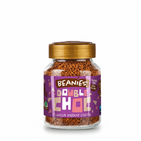 Beanies Double Choc Flavor Instant Coffee 50gm Sugar Free Low Calorie