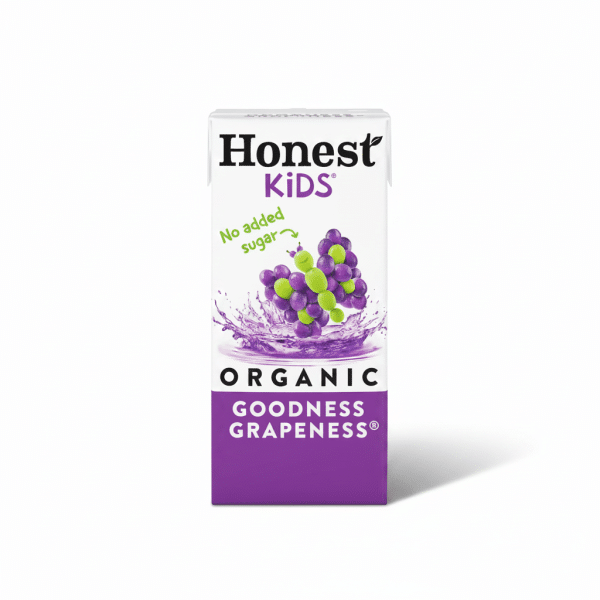 Honest Kids Organic Goodness Grapeness Juice Drink No Added Sugar 177ml